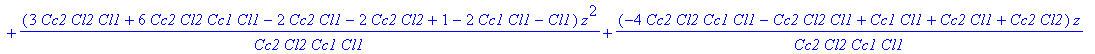 jmenovatel1 := 1+(Cc2*Cl2*Cc1*Cl1+Cc2*Cl2*Cl1)/Cc2/Cl2/Cc1/Cl1*z^4+(Cc1*Cl1+Cc2*Cl2-4*Cc2*Cl2*Cc1*Cl1-3*Cc2*Cl2*Cl1+Cc2*Cl1+Cl1)/Cc2/Cl2/Cc1/Cl1*z^3+(3*Cc2*Cl2*Cl1+6*Cc2*Cl2*Cc1*Cl1-2*Cc2*Cl1-2*Cc2*Cl2...