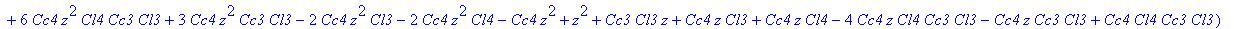 prenos := (z-1)^2*Cc4*Cl3*z/(Cc4*z^4*Cc3*Cl3+Cc4*z^4*Cl4*Cc3*Cl3+z^3*Cc3*Cl3-4*Cc4*z^3*Cl4*Cc3*Cl3-3*Cc4*z^3*Cc3*Cl3+Cc4*z^3*Cl3+Cc4*z^3*Cl4+Cc4*z^3-2*z^2*Cc3*Cl3+6*Cc4*z^2*Cl4*Cc3*Cl3+3*Cc4*z^2*Cc3*Cl...