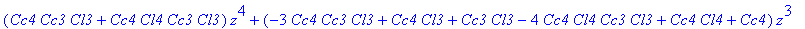 (Cc4*Cc3*Cl3+Cc4*Cl4*Cc3*Cl3)*z^4+(-3*Cc4*Cc3*Cl3+Cc4*Cl3+Cc3*Cl3-4*Cc4*Cl4*Cc3*Cl3+Cc4*Cl4+Cc4)*z^3+(-Cc4+1-2*Cc3*Cl3+6*Cc4*Cl4*Cc3*Cl3+3*Cc4*Cc3*Cl3-2*Cc4*Cl3-2*Cc4*Cl4)*z^2+(Cc4*Cl4-4*Cc4*Cl4*Cc3*Cl...